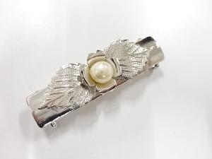 アンティーク　パール　帯留め